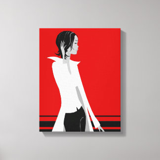 Girl with Attitude Mode Diva Wrapped Canvas