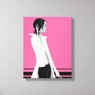 Girl with Attitude Mode Diva Wrapped Canvas