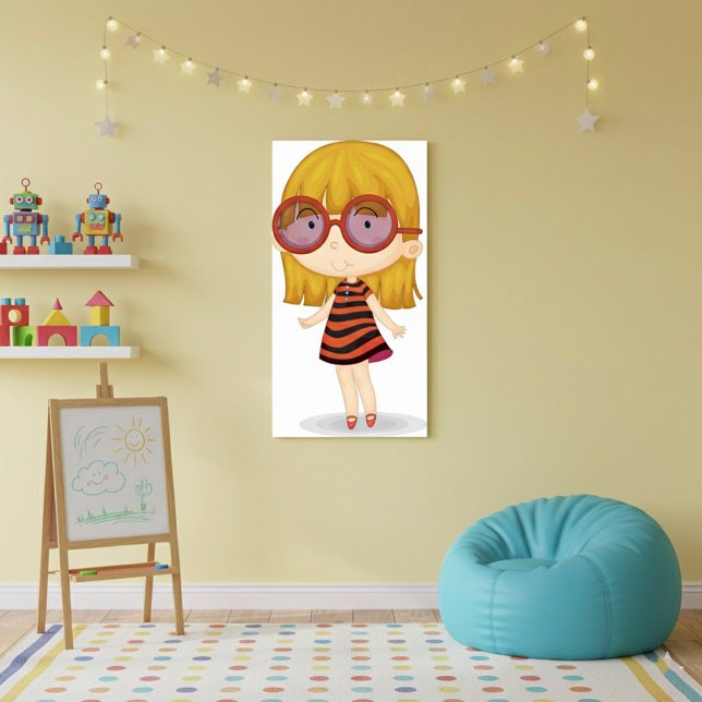 Girl with Big Glass Poster (Skapare uppladdad)