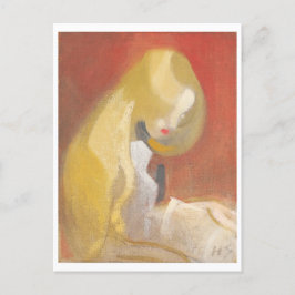 Girl with Blonde Hair, Helene Schjerfbeck Vykort