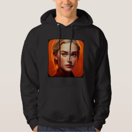 Girl with blue eyes hoodie