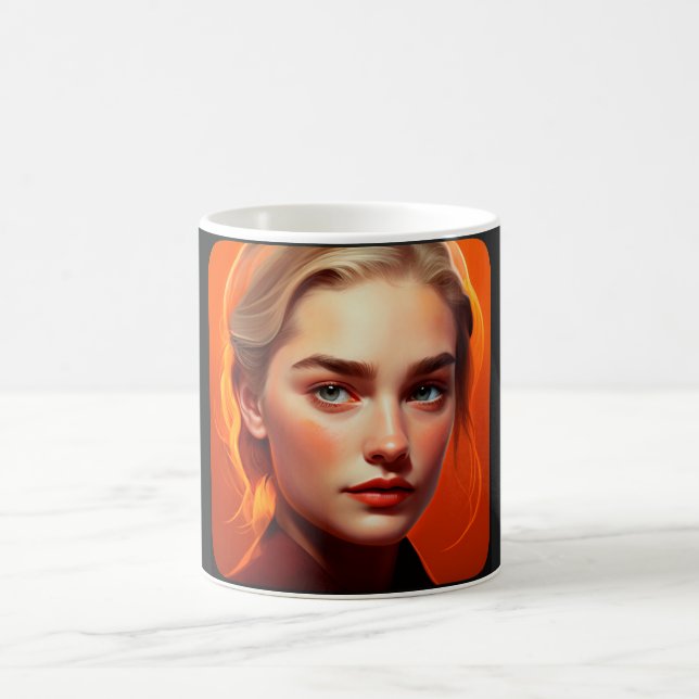 Girl with blue eyes kaffemugg (Center)