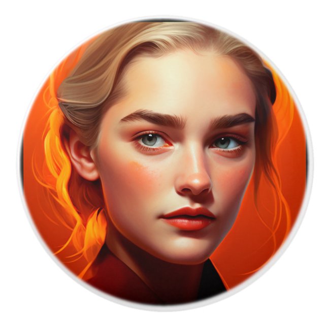 Girl with blue eyes knopp (Framsidan)