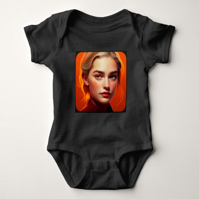 Girl with blue eyes t shirt (Framsida)
