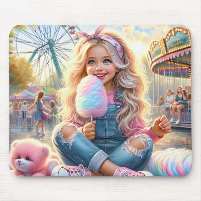 Girl with Carnival Cotton Candy Musmatta (Framsidan)