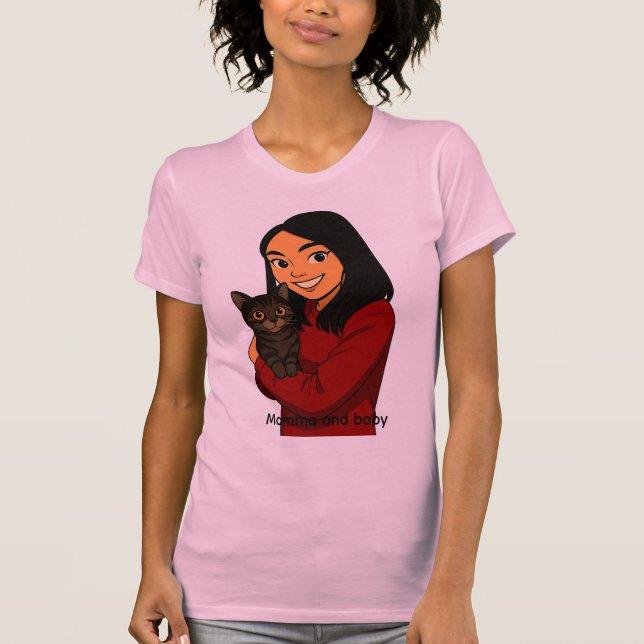 Girl with Cat T Shirt (Framsida)