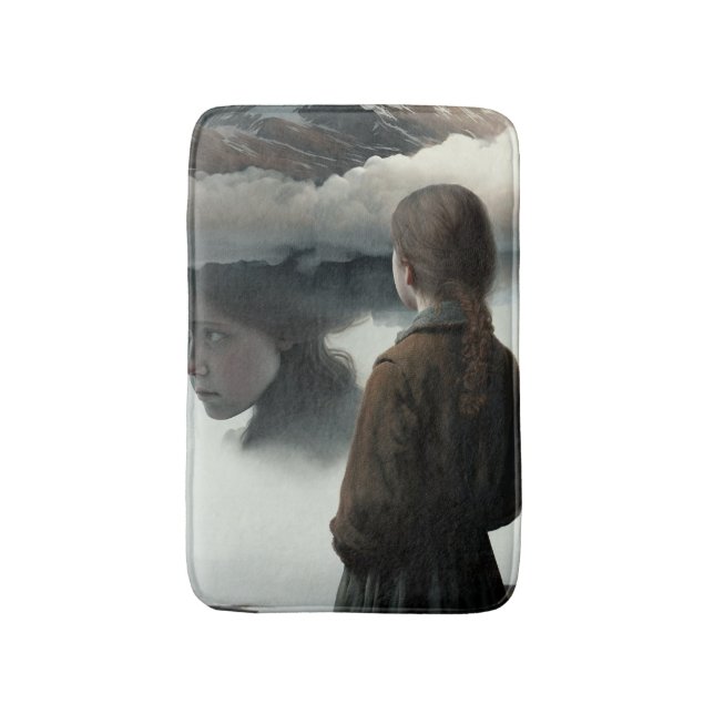 Girl with clouds badrumsmatta (Framsidan (Vertikal))