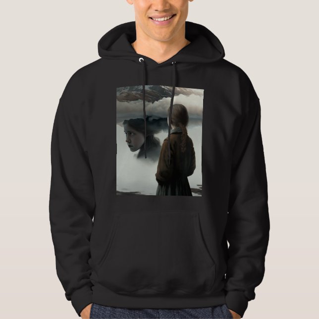 Girl with clouds hoodie (Framsida)