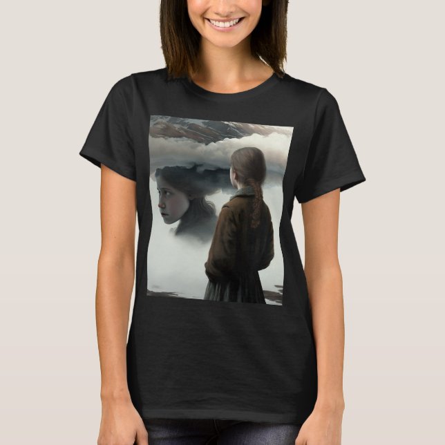 Girl with clouds t shirt (Framsida)