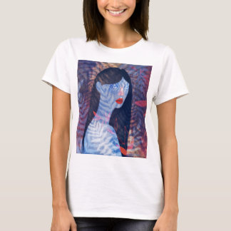 Girl with Flowers T Shirt