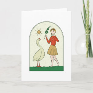 Girl with Goose Kort