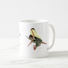 Girl with Gult Vingar coffee Mugg