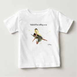Girl with Gult Vingar Flicka T-Shirt