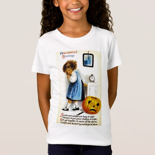 Girl with Jack o'Lantern T Shirt (Framsida)