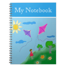 Girl with Kites Flowers Sol Teckning