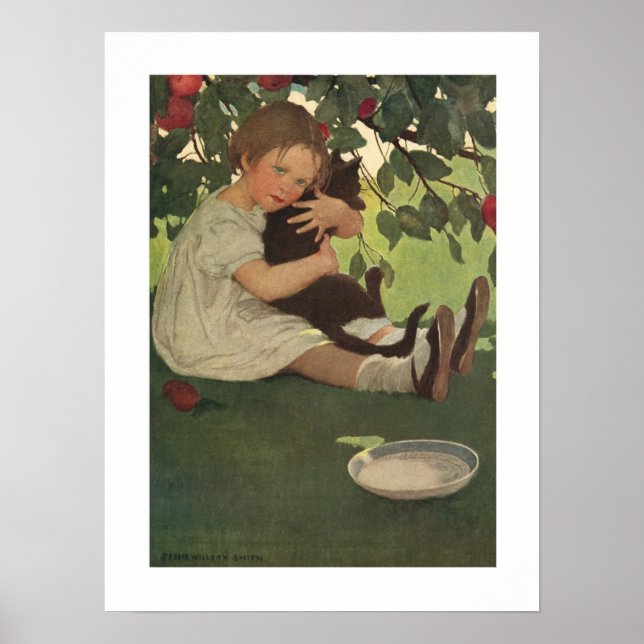 Girl with Kitten Poster (Framsidan)