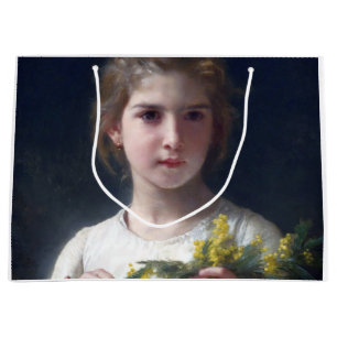 Girl with Mimosa, Bouguereau