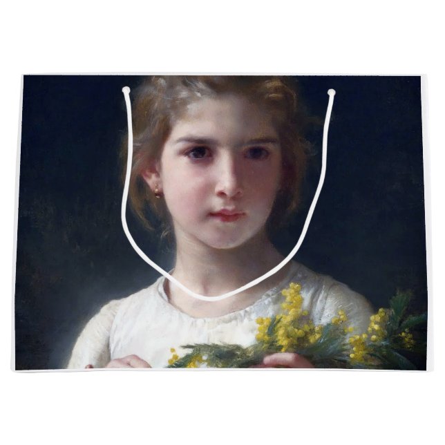 Girl with Mimosa, Bouguereau (Framsidan)