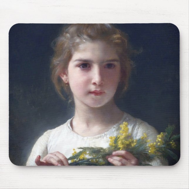 Girl with Mimosa, Bouguereau Musmatta (Framsidan)