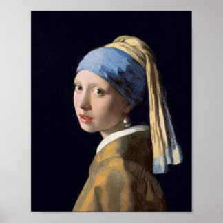 Girl with Pearl Earring by Johannes Vermeer Poster