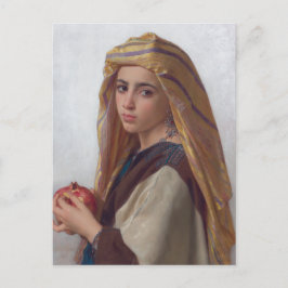 Girl with Pomegranate by Bouguereau Vykort