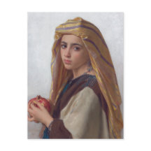 Girl with Pomegranate by Bouguereau