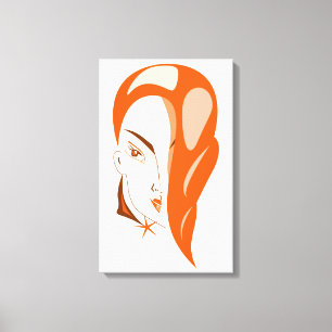 Girl with Red Hair Kanvastryck