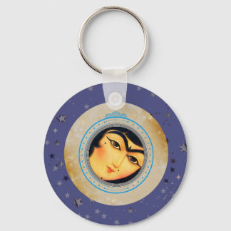 Girl with Stars Keychain - Charming Accessory for Nyckelring
