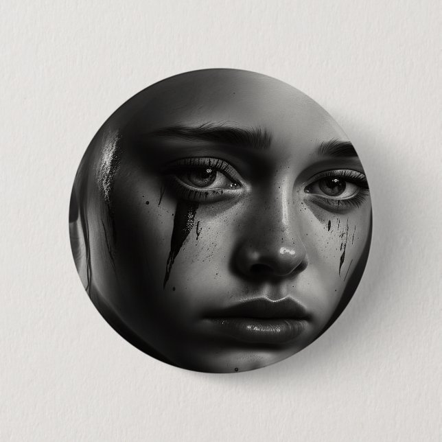 Girl with tears knapp (Framsida)