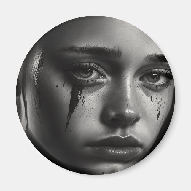 Girl with tears magnet (Framsidan)