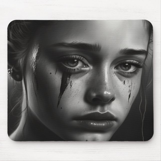 Girl with tears musmatta (Framsidan)