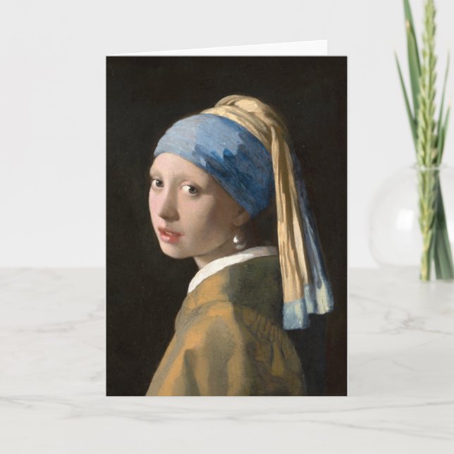 Girl with the pearl earring - Johannes Vermeer Kort (Framsida)