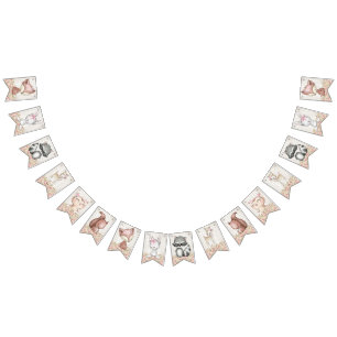 Girl Woodland Baby Shower Vimplar