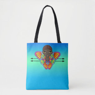 Girl Wrapped in Butterfly Vingar Tygkasse