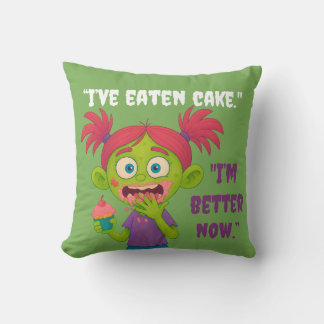 Girl Zombie Reverse Side Kudde