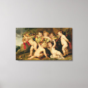 Girland av frukt, c.1615-17 canvastryck