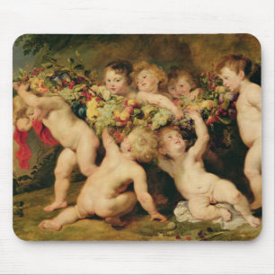 Girland av frukt, c.1615-17 musmatta