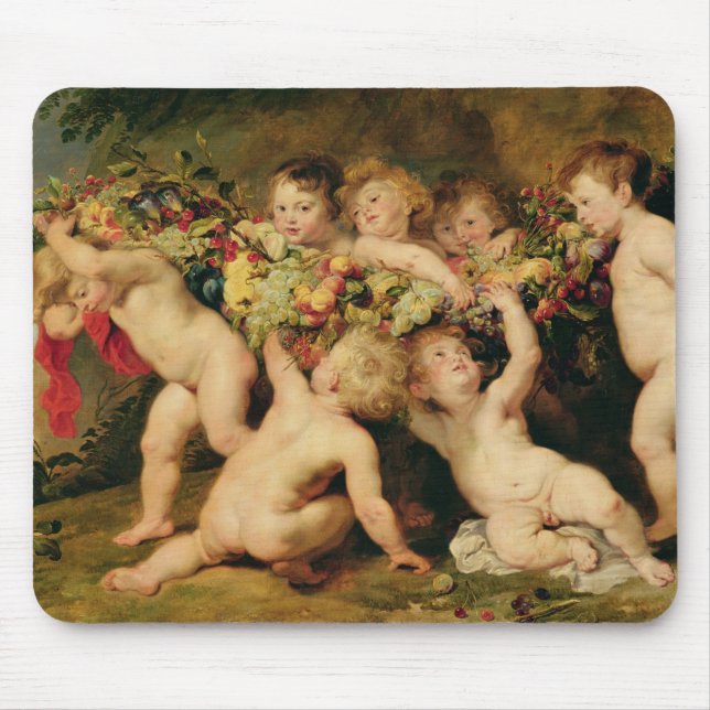 Girland av frukt, c.1615-17 musmatta (Framsidan)