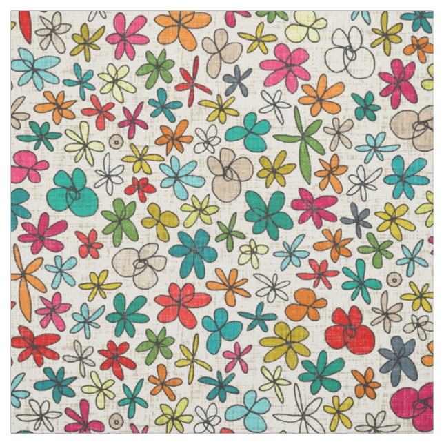 girlandblommor tyg (Provkarta)