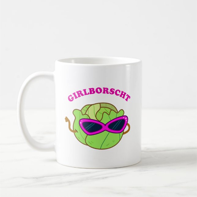 Girlborscht Fabulous Vegetable Pun Mugg (Vänster)