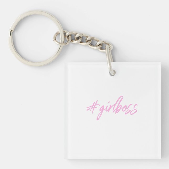 #girlboss Inspirerande Nyckelring (Framsidan)