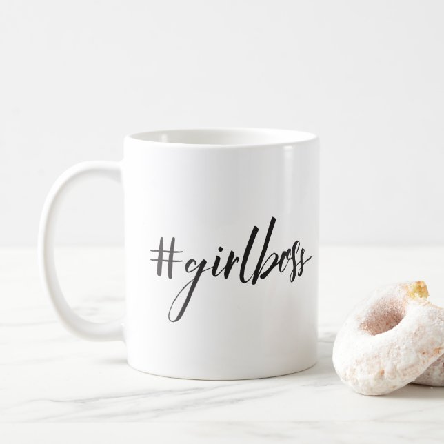 #girlboss kaffemugg (Med munk)