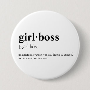 Girlboss - menande ordbok knapp