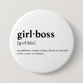 Girlboss - menande ordbok knapp