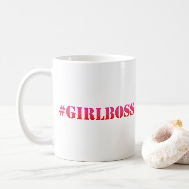 #GirlBoss - Roligt Girlpower-offert Kaffemugg (Med munk)