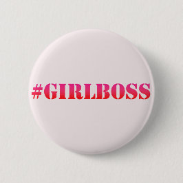 #GirlBoss - rosa - Roligt offertknapp Knapp