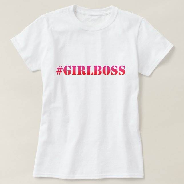 #GirlBoss - Sweatshirt T-shirt (Design framsida)