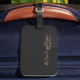 Girlchef Empowerment Gift - Personlig Namn Bagagebricka