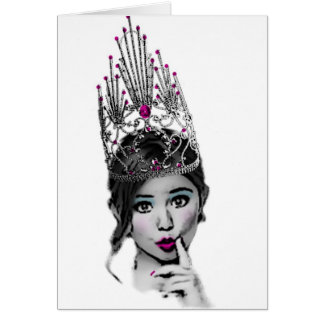 girlcrowned hälsningskort
