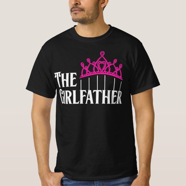 Girlfather Funny Godfather T Shirt (Framsida)